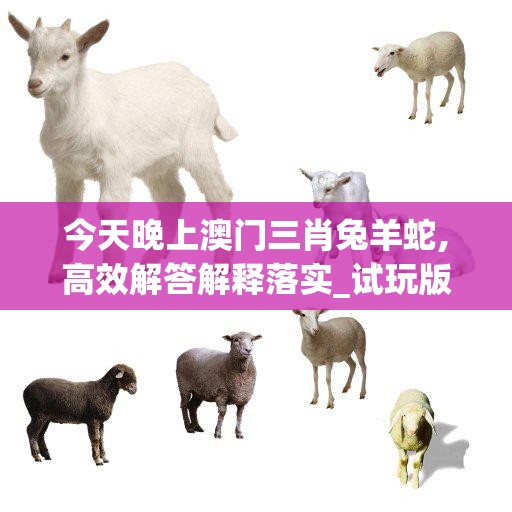 今天晚上澳门三肖兔羊蛇,高效解答解释落实_试玩版.0.452