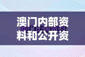 澳门内部资料和公开资料,探索生活中的小奇迹_铂金版.1.941