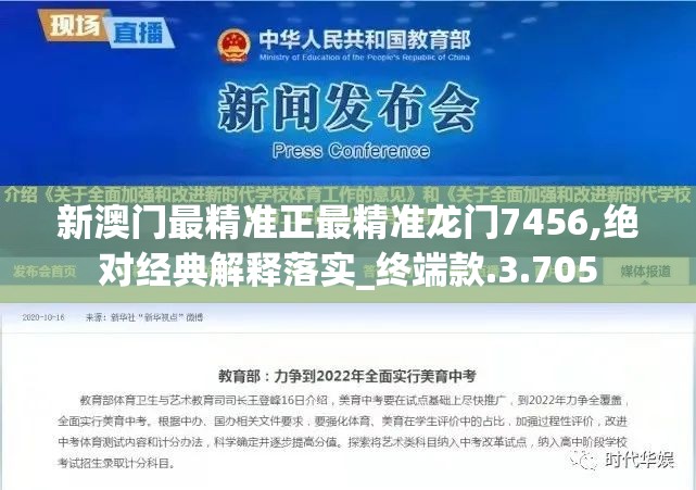 新澳门最精准正最精准龙门7456,绝对经典解释落实_终端款.3.705