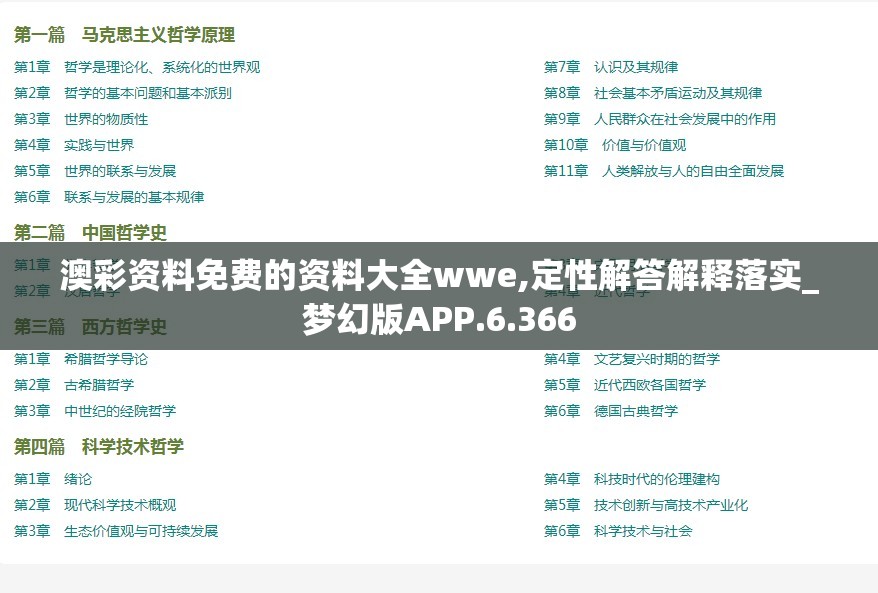 澳彩资料免费的资料大全wwe,定性解答解释落实_梦幻版APP.6.366