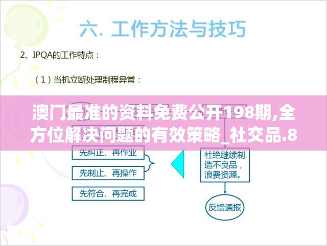 澳门最准的资料免费公开198期,全方位解决问题的有效策略_社交品.8.384