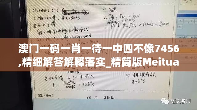 澳门一码一肖一待一中四不像7456,精细解答解释落实_精简版Meituan.3.317