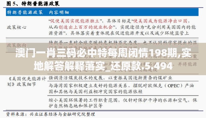 澳门一肖三码必中特每周闭情198期,实地解答解释落实_还原款.5.494