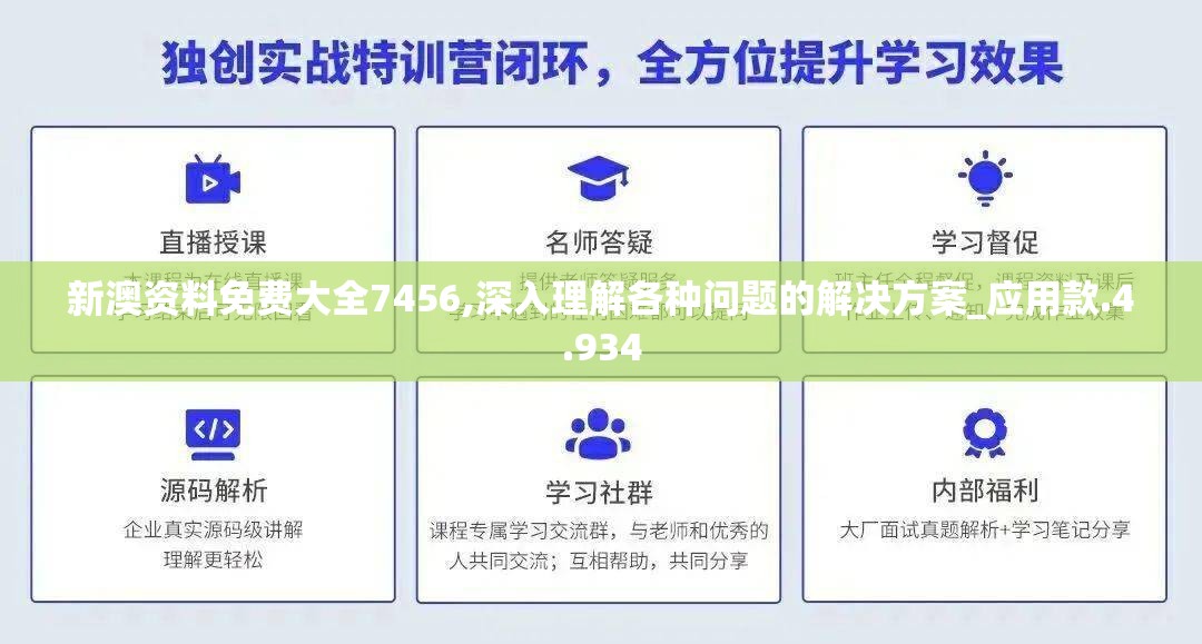 新澳资料免费大全7456,深入理解各种问题的解决方案_应用款.4.934