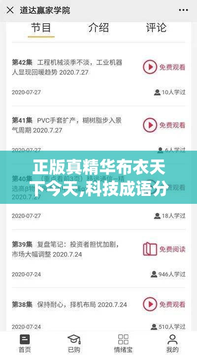 正版真精华布衣天下今天,科技成语分析落实_Tizen.3.523