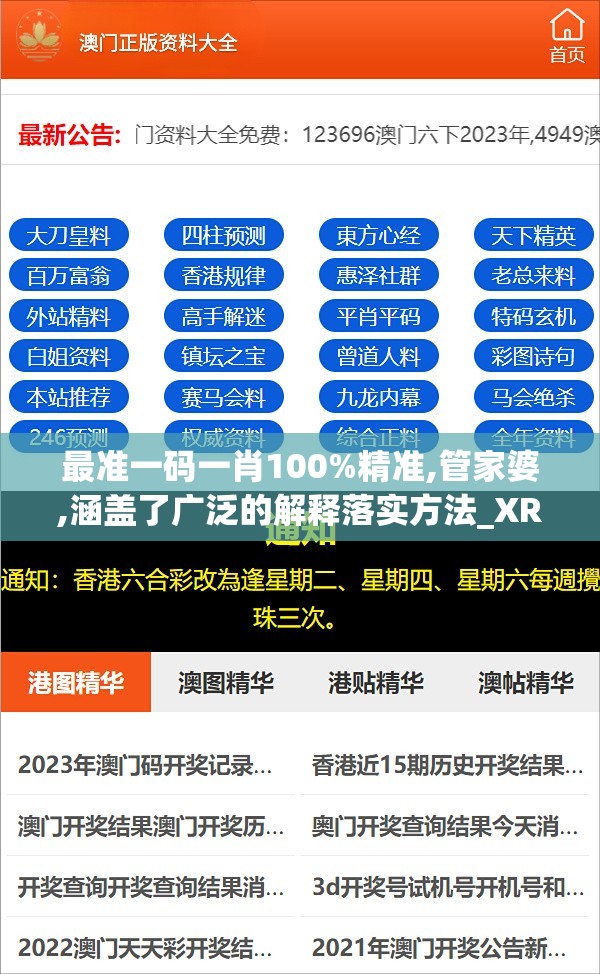 最准一码一肖100%精准,管家婆,涵盖了广泛的解释落实方法_XR.0.267