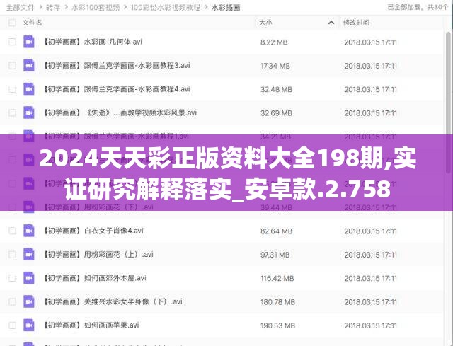 2024天天彩正版资料大全198期,实证研究解释落实_安卓款.2.758