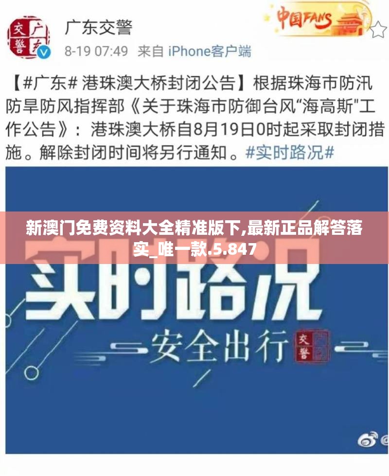 新澳门免费资料大全精准版下,最新正品解答落实_唯一款.5.847