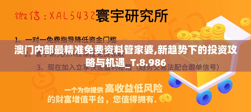 澳门内部最精准免费资料管家婆,新趋势下的投资攻略与机遇_T.8.986