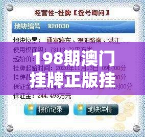 198期澳门挂牌正版挂牌攻略全篇详解，助您游刃有余赢取财富。