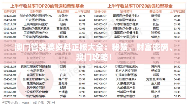 澳门管家婆资料正版大全：秘笈、财富密码、澳门攻略！