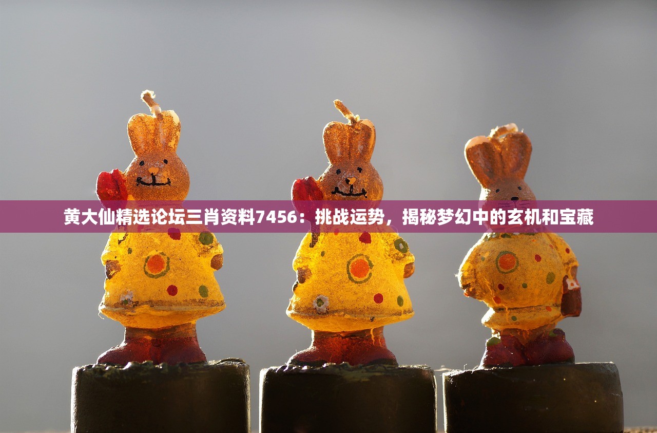 黄大仙精选论坛三肖资料7456：挑战运势，揭秘梦幻中的玄机和宝藏