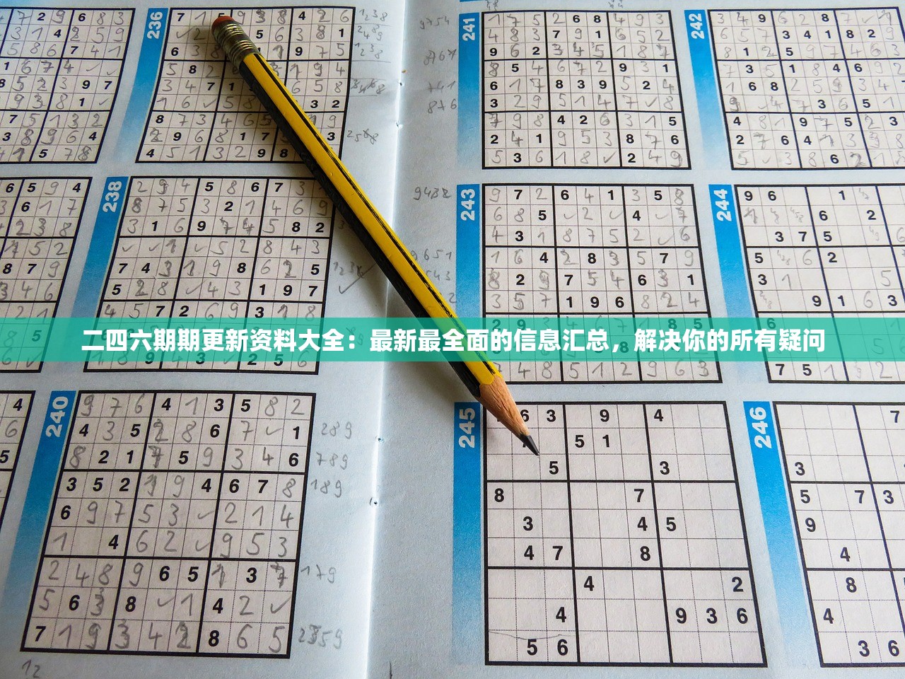 二四六期期更新资料大全：最新最全面的信息汇总，解决你的所有疑问