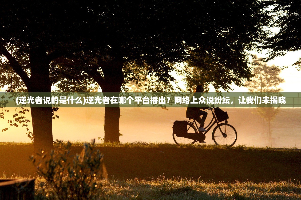 (逆光者说的是什么)逆光者在哪个平台播出？网络上众说纷纭，让我们来揭晓