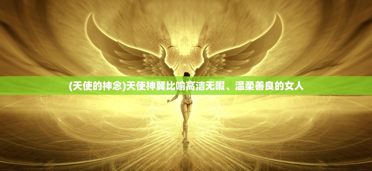 (天使的神念)天使神翼比喻高洁无暇、温柔善良的女人