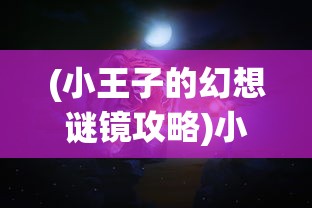 (小王子的幻想谜镜攻略)小王子的幻想谜境游戏攻略大全及常见问题解答
