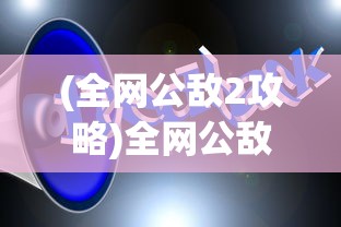 (全网公敌2攻略)全网公敌2，现象解析与深度探讨