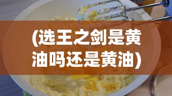 (选王之剑是黄油吗还是黄油)选王之剑，是黄油还是其他？游戏类型深度解析