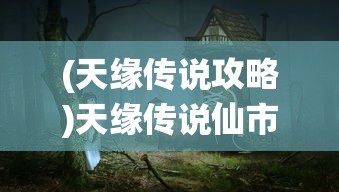 (天缘传说攻略)天缘传说仙市的神秘之地探索