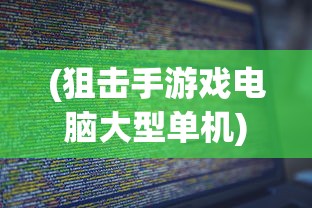 (狙击手游戏电脑大型单机)狙击手单机游戏电脑，深度体验与探索