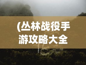 (丛林战役手游攻略大全)丛林战役手游攻略大全及常见问题解答