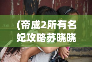 (帝成2所有名妃攻略苏晓晓)帝成2全名妃攻略，魅力与智慧的双重挑战