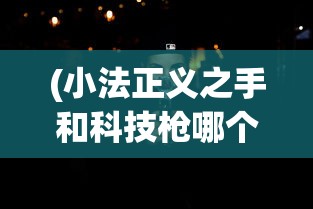 (小法正义之手和科技枪哪个好)小法正义之手与科技枪，未来法治的两大支柱