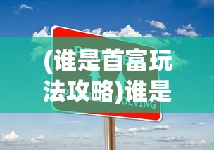 (谁是首富玩法攻略)谁是首富游戏攻略，策略、技巧与常见问题解答