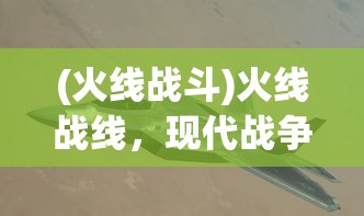 (火线战斗)火线战线，现代战争与策略的新篇章