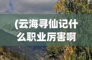 (云海寻仙记什么职业厉害啊)云海寻仙记，职业选择与实力对比解析