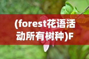 (forest花语活动所有树种)Forest花语攻略，解锁花语世界的秘密