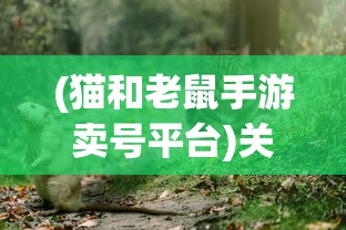 (猫和老鼠手游卖号平台)关于猫和老鼠手游账号交易的热门话题