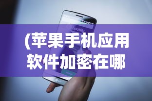 (苹果手机应用软件加密在哪里)苹果手机应用软件加密，安全性与隐私保护的双重保障