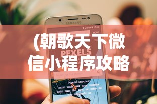 (朝歌天下微信小程序攻略)朝歌天下微信小程序，探索其功能与魅力