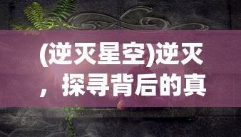 (逆灭星空)逆灭，探寻背后的真相与挑战
