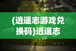 (逍遥志游戏兑换码)逍遥志游戏，探索奇幻世界的无尽乐趣