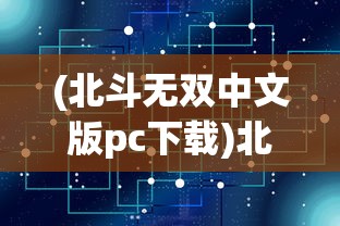 (北斗无双中文版pc下载)北斗无双中文版PC，游戏介绍与常见问题解答