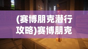 (赛博朋克潜行攻略)赛博朋克潜心，探索未来科技与人性交织的深层次内涵