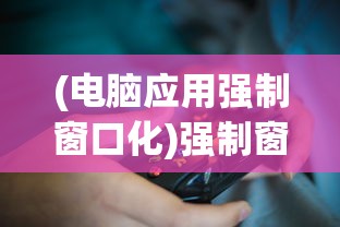 (电脑应用强制窗口化)强制窗口化软件，功能、应用与潜在问题探讨