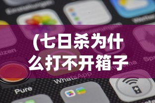 (七日杀为什么打不开箱子了)七日杀无法启动的原因分析及解决方案