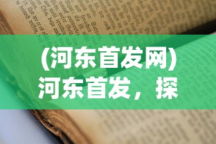 (河东首发网)河东首发，探索新时代下的机遇与挑战