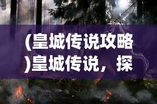 (皇城传说攻略)皇城传说，探寻古代皇权的神秘面纱