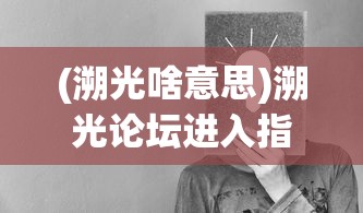 (溯光啥意思)溯光论坛进入指南及常见问题解答