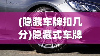 (隐藏车牌扣几分)隐藏式车牌，一种新型车牌技术的探索与解析