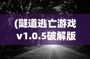 (隧道逃亡游戏 v1.0.5破解版)隧道逃亡游戏，隐匿暗道的生存挑战