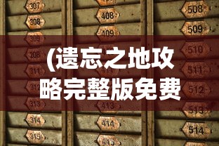 (遗忘之地攻略完整版免费观看)遗忘之地攻略完整版，探索未知的秘密
